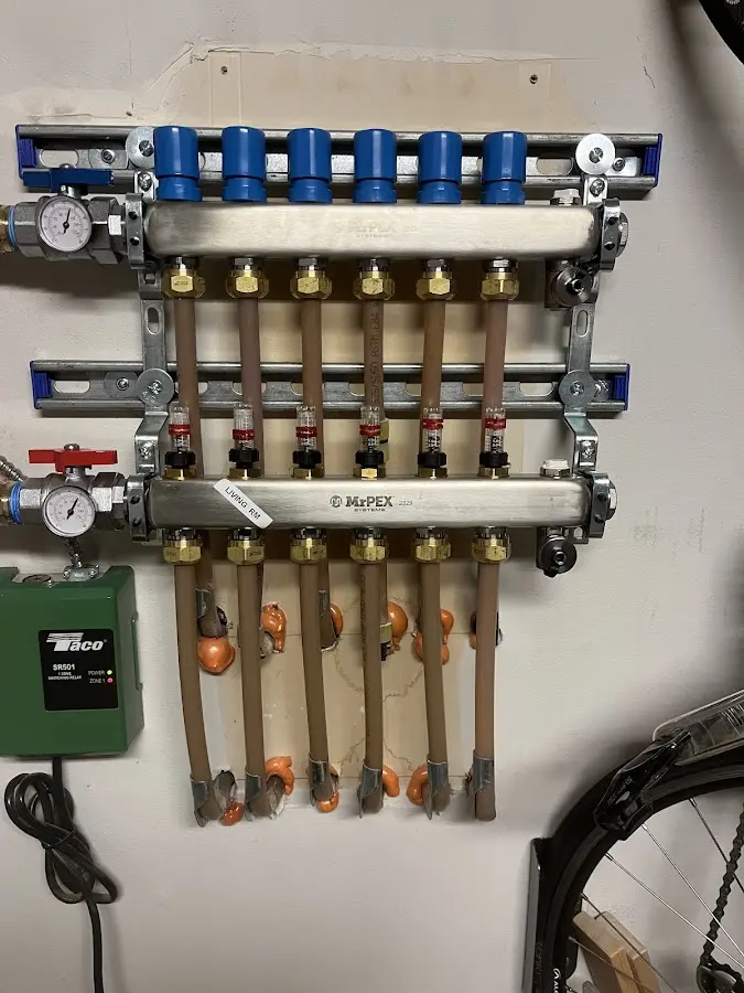 Plumber performing Leak Detection at a residential property in Myerstown